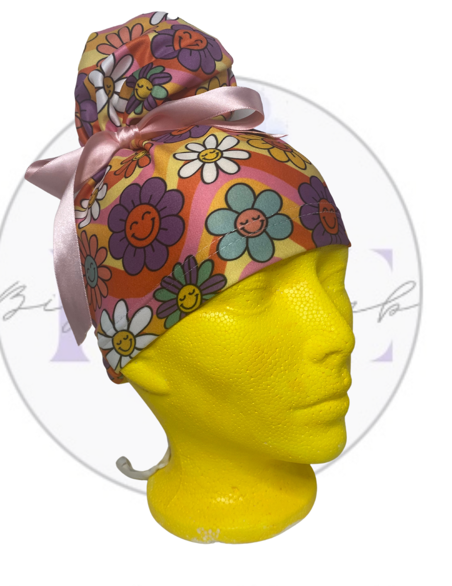 Big Bun Scrub Cap "Day Dreamer"