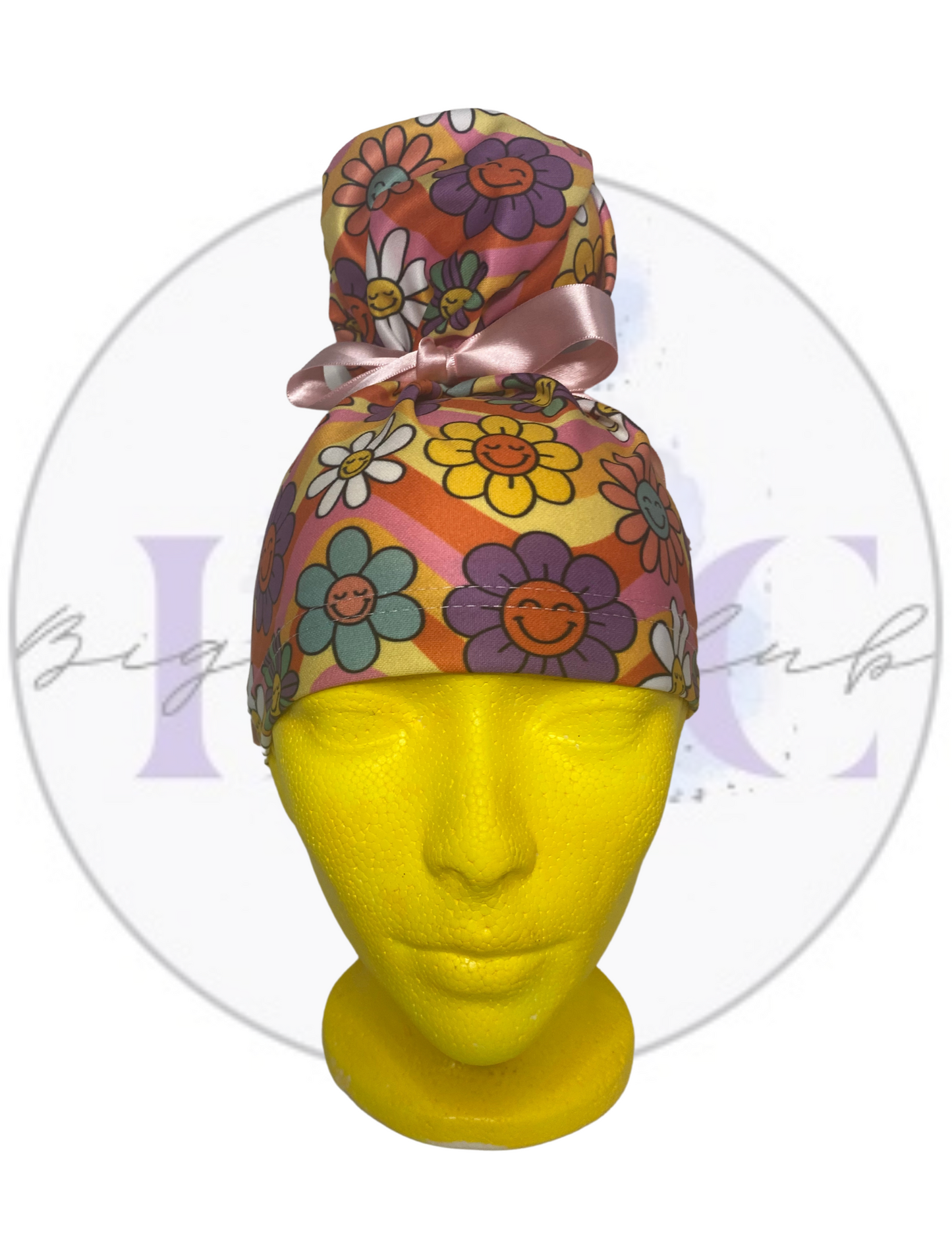 Big Bun Scrub Cap "Day Dreamer"