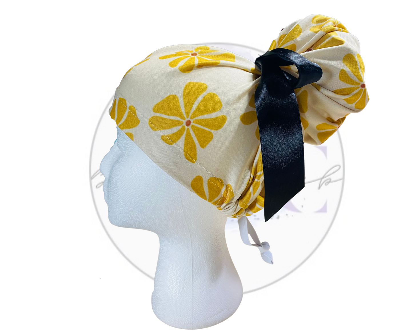 Big Bun Scrub Cap "Retro Chic"